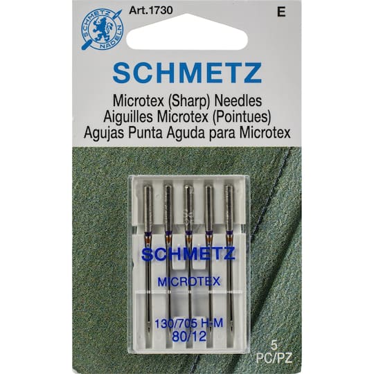 Schmetz Sharp Microtex Machine Needles Size 90/14